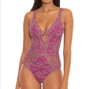 🆕 BECCA Mosaic Show & Tell One-Piece Swimsuit